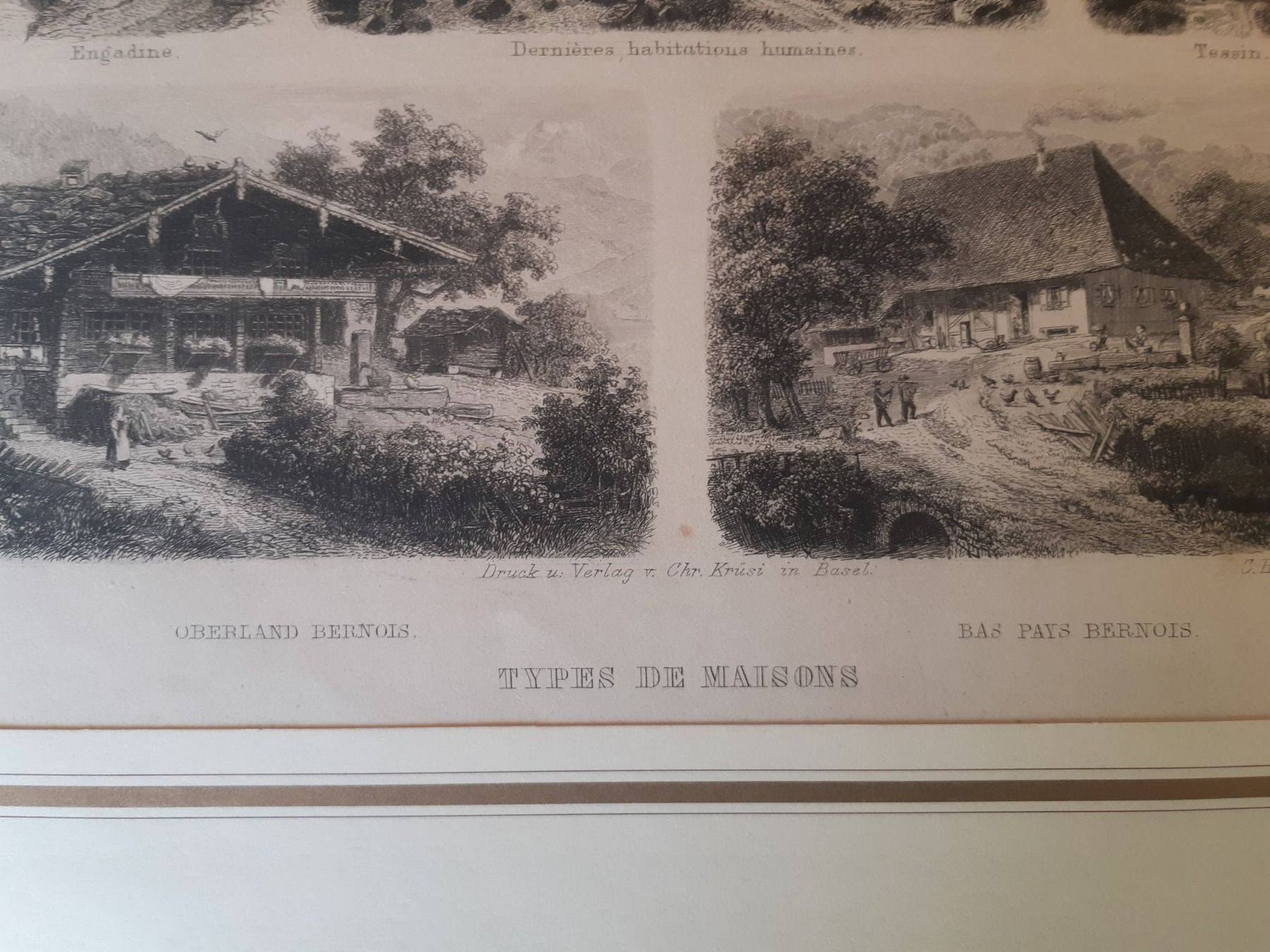Arts picturaux & lithographies: Lot Litho Types des Maison, etc – D'occasion à Grindelwald par carro5 1
