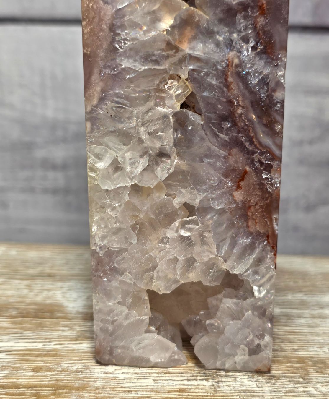 Minerali & Pietre curative: Drusiger Pink Amethyst Obelisk 585g – Nuovo e nell'imballaggio originale da Matzingen venduto da Shay_Crystalz 2