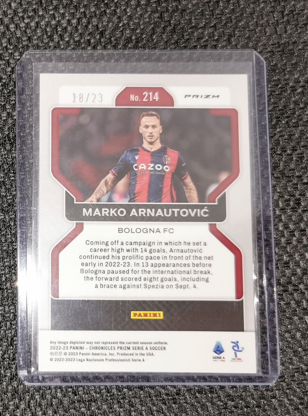 Panini Carte collezionabili: Marko Arnautovic Panini Prizm /23 – Usato da Ostermundigen venduto da DaCards 1