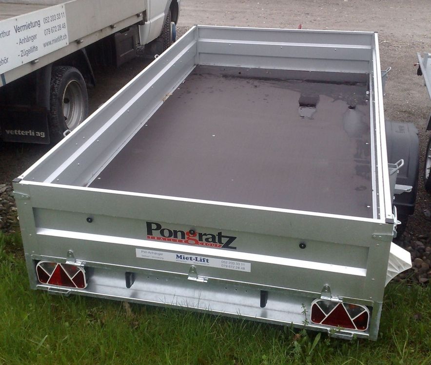 Pongratz Remorques: Tieflader Pongratz LPA 250/13 Laubgitter Anhänger mit Gitter – Neuf (Voir description) à Elsau par mietlift 1