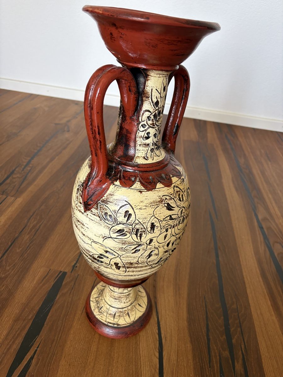 Tutte le decorazioni: Amphore, Dekovase beige-rot – Usato da Oetwil am See venduto da Luja37 1
