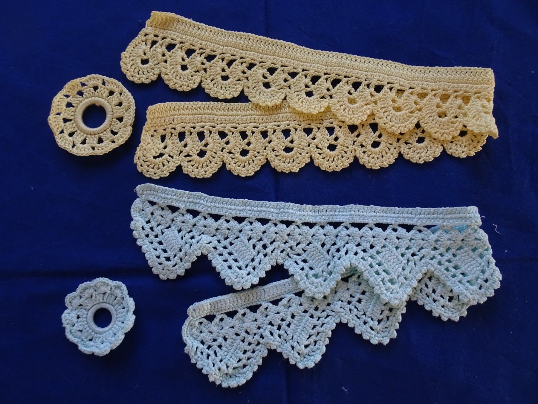 Kit bricolage: Basteln. 4 Spitzen-Bordüren mit passendem Aufhänge-Ring – Nuovo (secondo la descrizione) da Berikon venduto da Kolophonium43 7