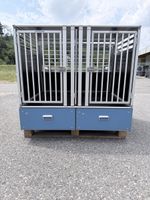 Hundetransportbox Aluminium mit zwei Schubladen neu