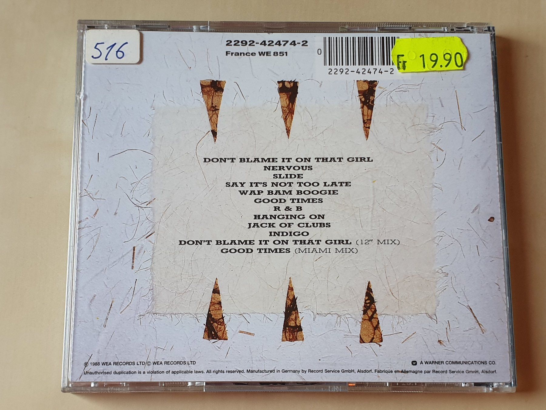 CDs: Mat Bianco Indigo – Gebraucht aus Stansstad von collectorsshop 1