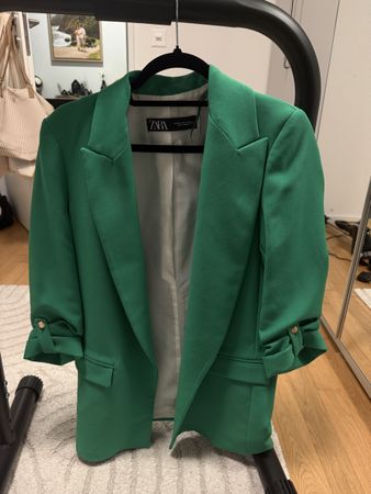 Zara Blazer, Grösse XS, Grün, Top Zustand für Frühling!