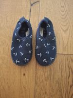 H&M Badeschuhe, Grösse 20/21, Dunkelblau mit Anker Muster