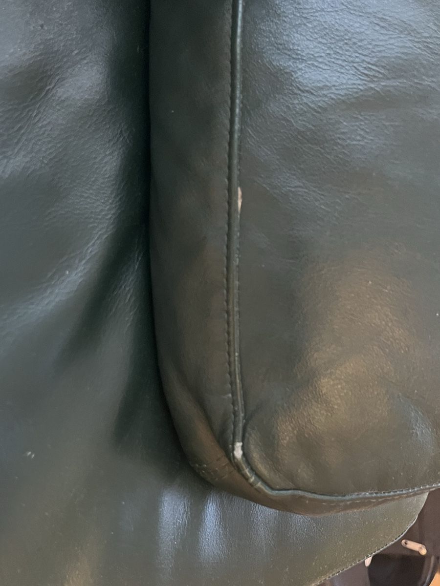 Divani: Echtleder Sofa Dunkelgrün – Usato da Wollerau venduto da sab_6j7r 5