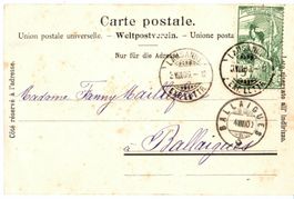 1900 - Vue générale de Lausanne - UPU