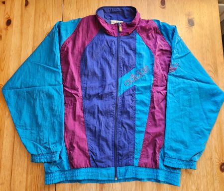Vintage Jacke adidas Gr. M colourblock retro Trainerjacke