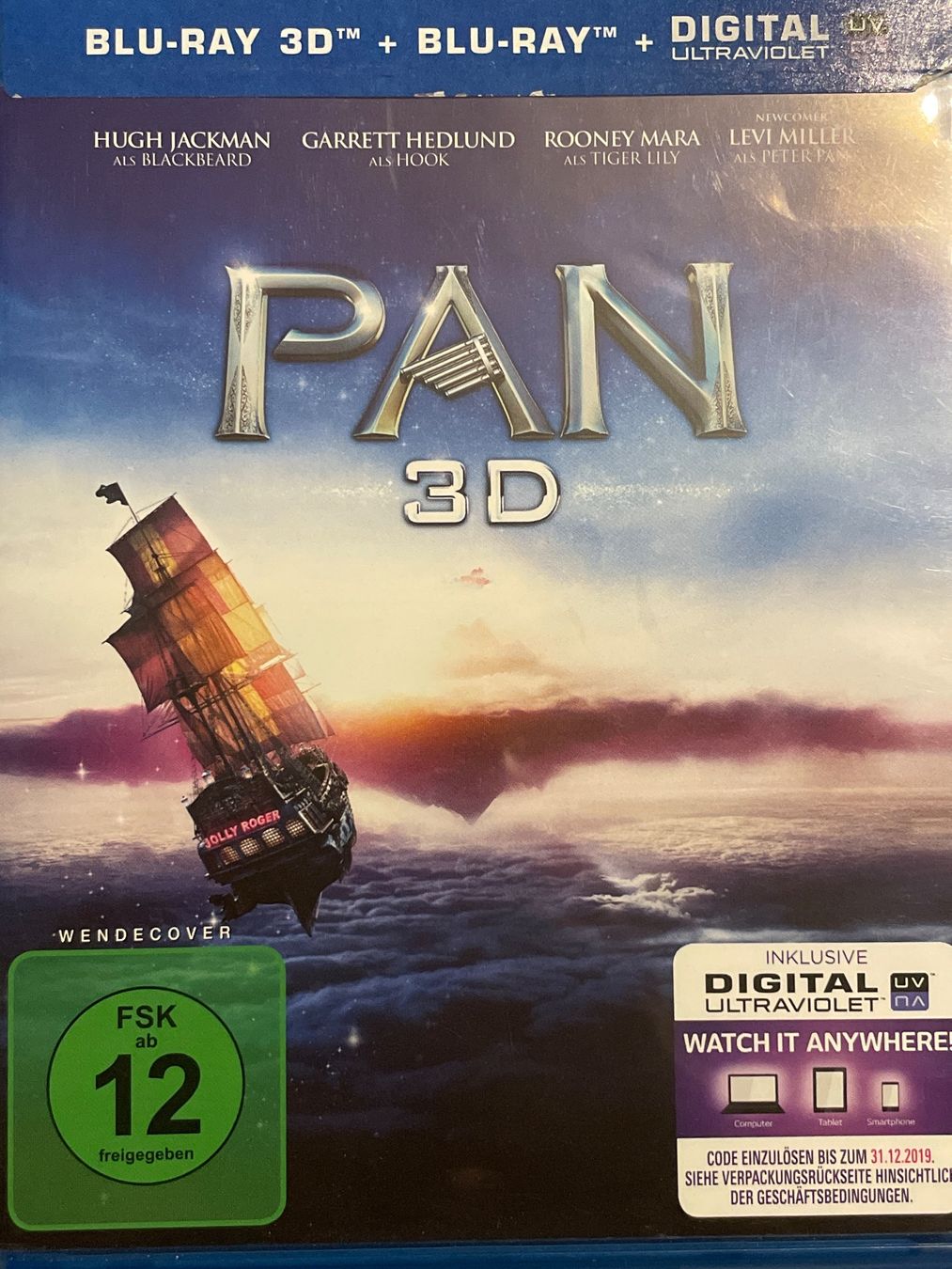 Alle DVDs: PAN  3D  (2015) – Neu (gemäss Beschreibung) aus Waldenburg von Gonzo8
