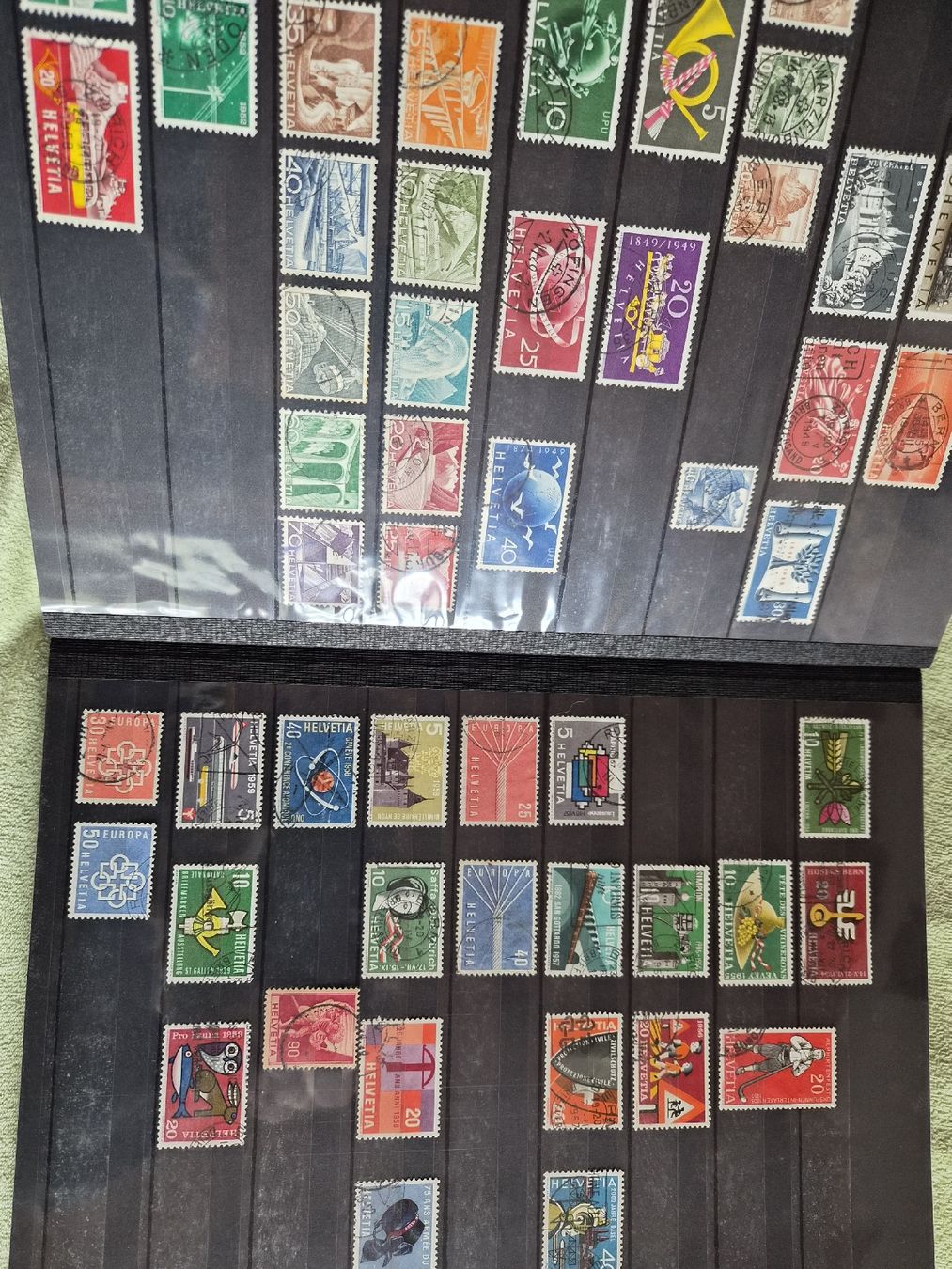 Alben: Briefmarkensammlung Schweiz, Album! – Gebraucht aus Welschenrohr von Fenn-60 4