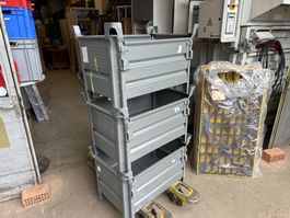 3 Stk neue HESON® Stapelbehälter, mit ½ Vollwandklappe, 2t