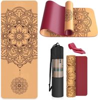 Yoga Matte Kork Yogamatte Rutschfest training Fitness Gym