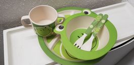 neues Geschirrset für Kleinkinder Frosch