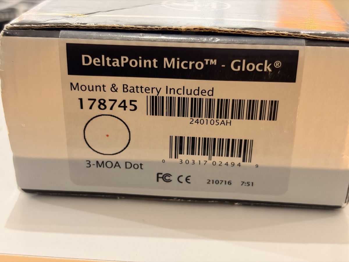 Objectifs: Leupold DeltaPoint Micro – Glock – 3 MOA – Complet, état exc – Neuf (Voir description) à Corsier GE par aur_g8zw 1