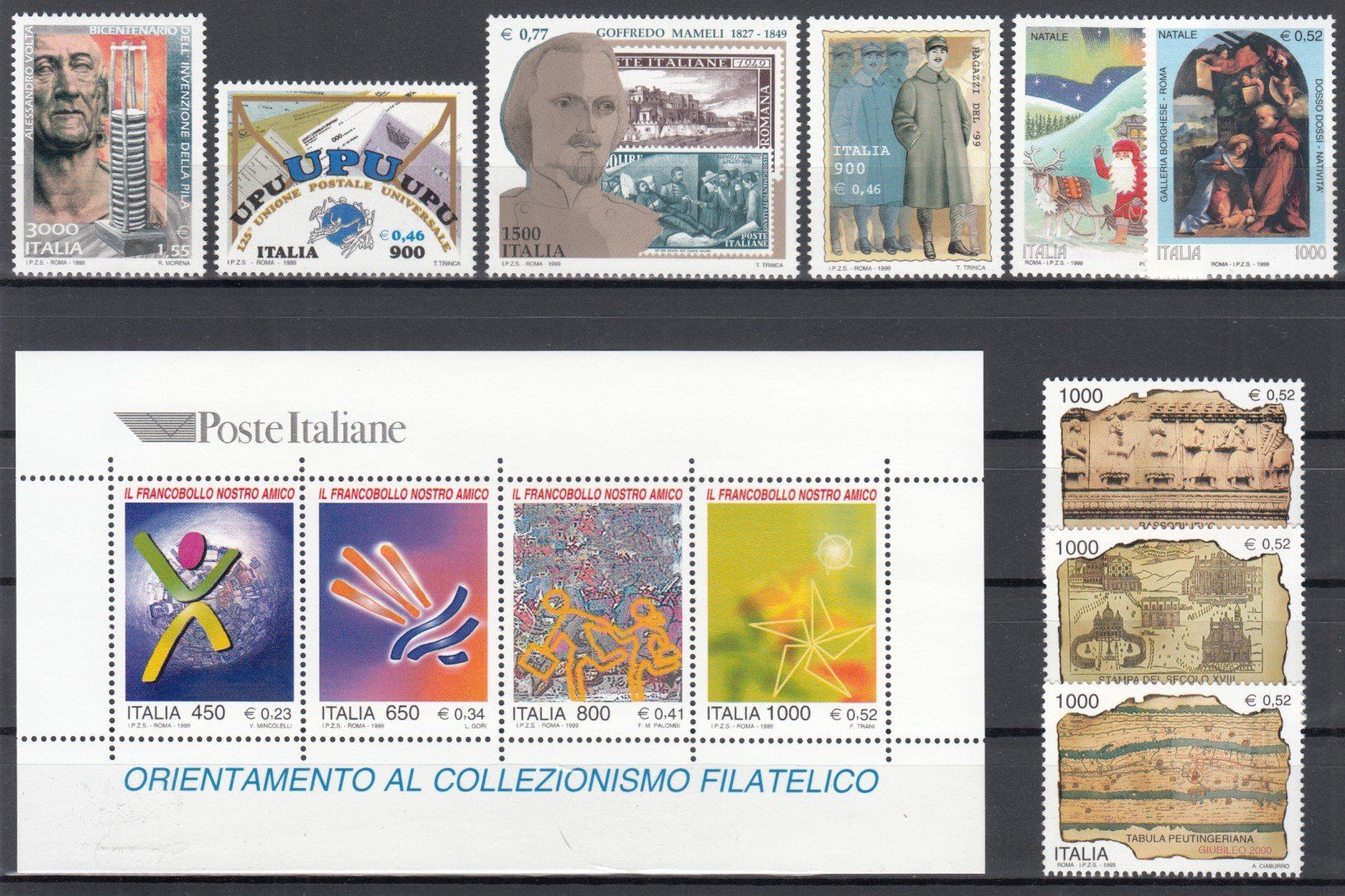 Tutti i francobolli: Italien 1999 postfrisch – Usato da Bürglen TG venduto da StampGraf 3