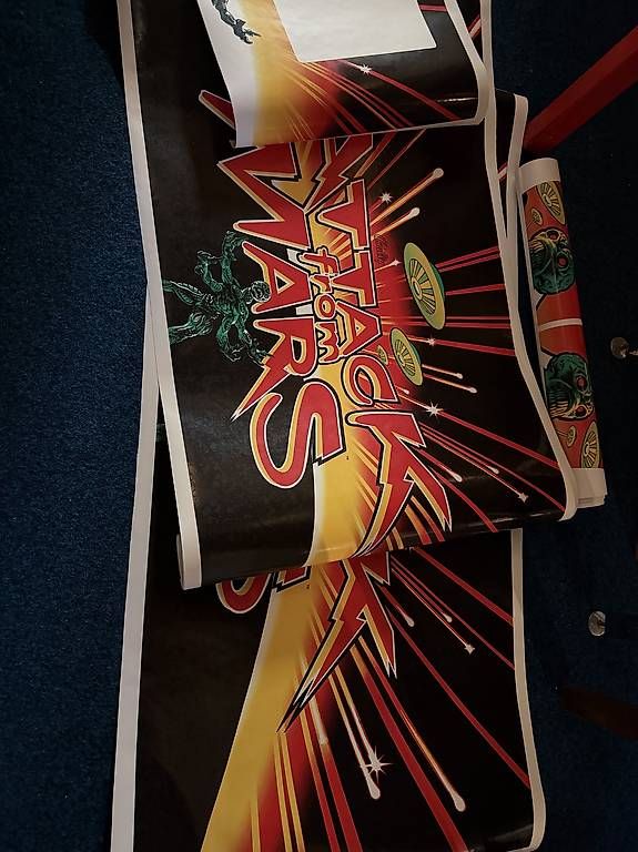 Flipper: Flipperkasten decals "Attack from Mars" – Usato da Rothenburg venduto da churchst 2