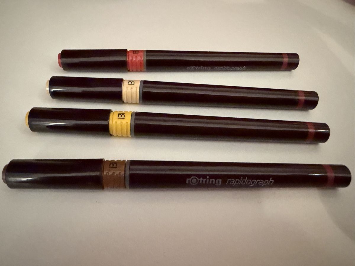 Rotring Penna & Evidenziatori: 4 x Rotring Rapidograp – Usato da Seengen venduto da Gegu2 1