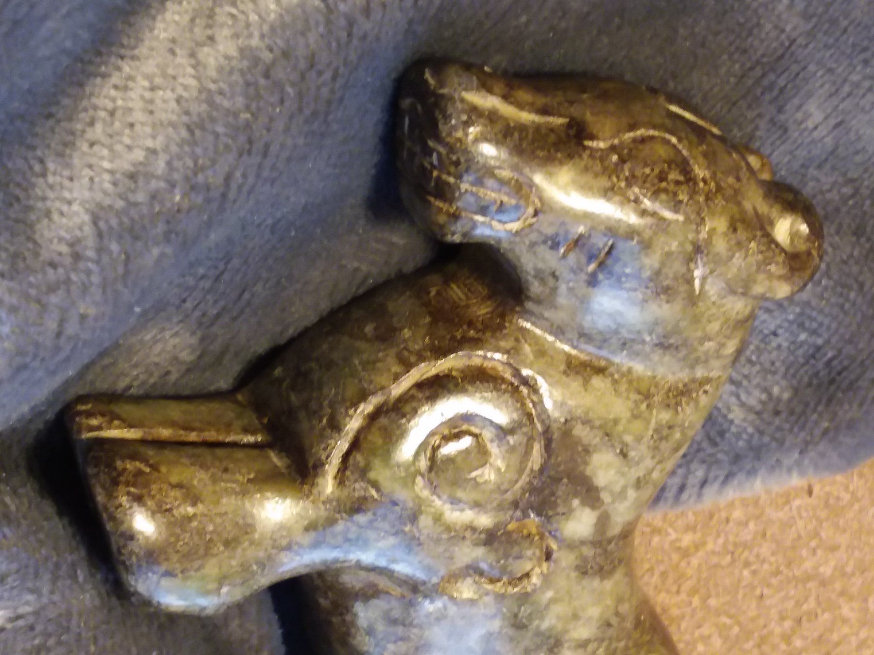 Statuette: Antike handgeschnitzte Jade Figur Pferd 19Jhd. China – Usato da Zürich venduto da sanwit 3