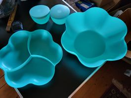 Tupper Partyset , Schale, Schüssel, 2 Dipschüsseln