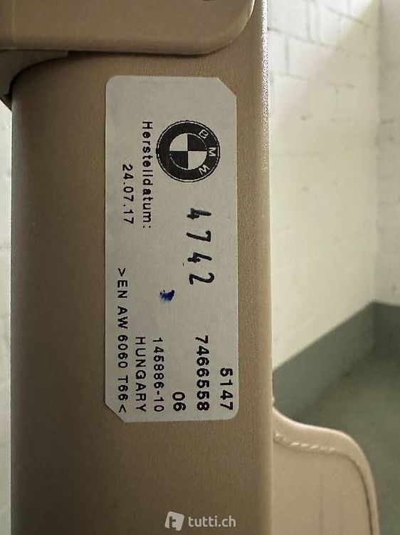 Kofferraumabdeckung Für BMW X5 2007-2018 - Ausziehbare Laderaumablage In Glanzschwarz