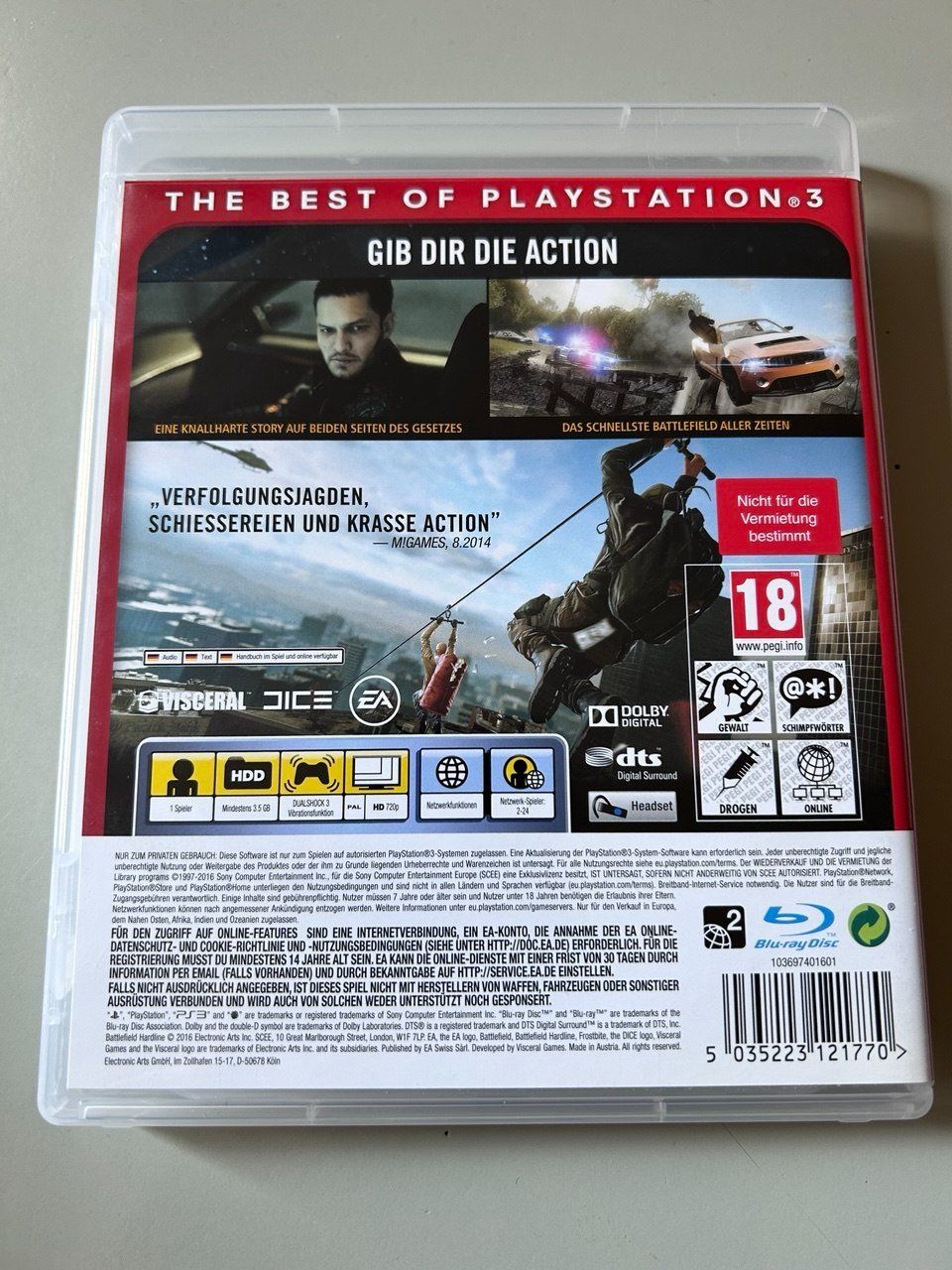 Sony Giochi: Battlefield Hardline per PlayStation 3 – Usato da Giubiasco venduto da LorisVale 1