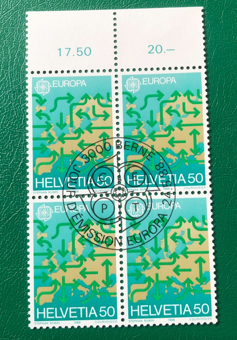 Tutti i francobolli: 4 er Block Nr. 763 mit ETStempel Bern – Usato da Aarau venduto da Billa007