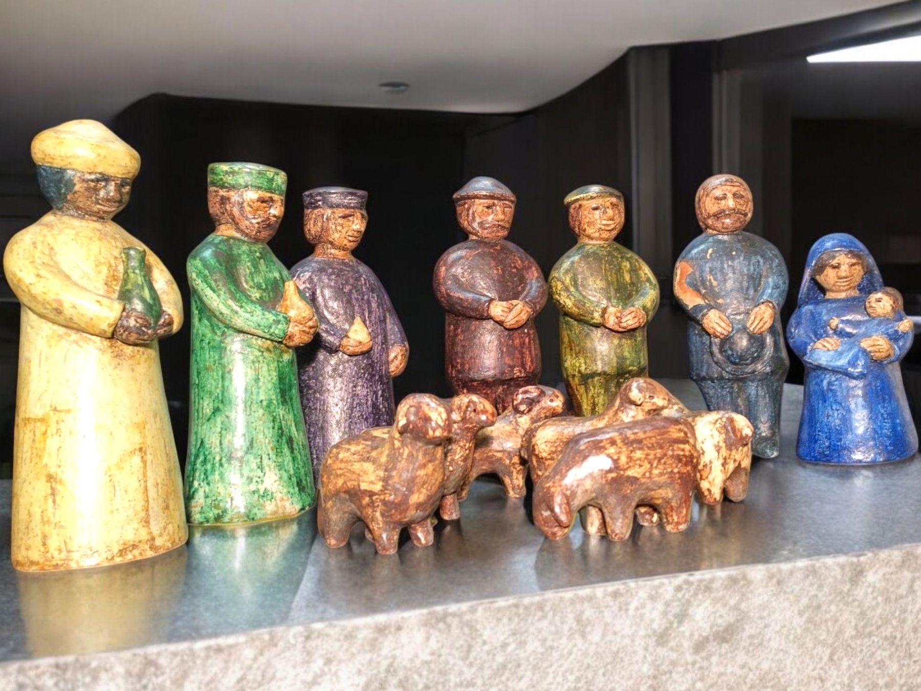 Sculture & Statue: Ueli Schmutz - Weihnachtskrippe Keramik – Usato da Zürich venduto da Zuerichparis08 2