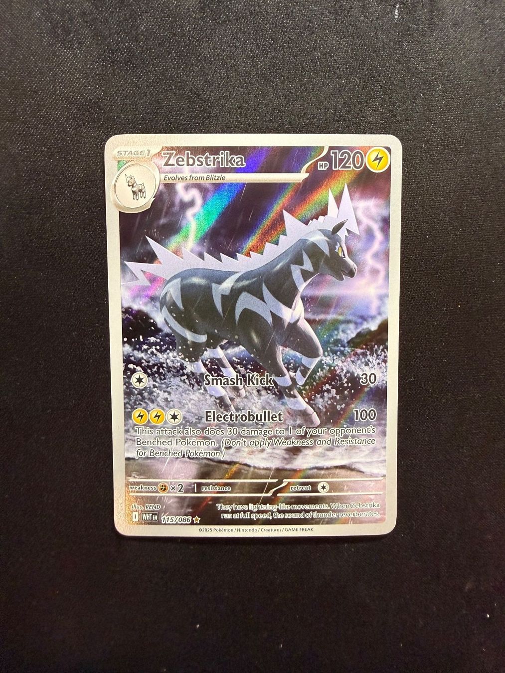 Pokémon Carte collezionabili: Pokemon Zebstrika 135/086 EN AR – Usato da Buchs SG venduto da Rheintalseller