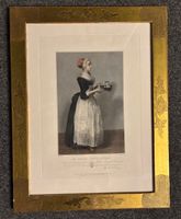 Wunderschöner Stich "La Belle Chocolatière"