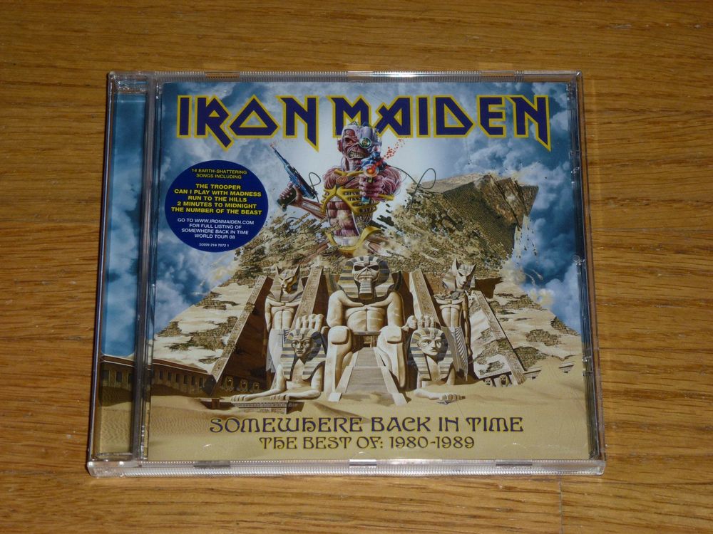 Carte Postale Iron Maiden - Somewhere Back In Time - Edition Officielle Avec Eddie, Format 150x105 Mm