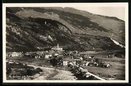AK Andeer, Ortsansicht mit Schamserberg