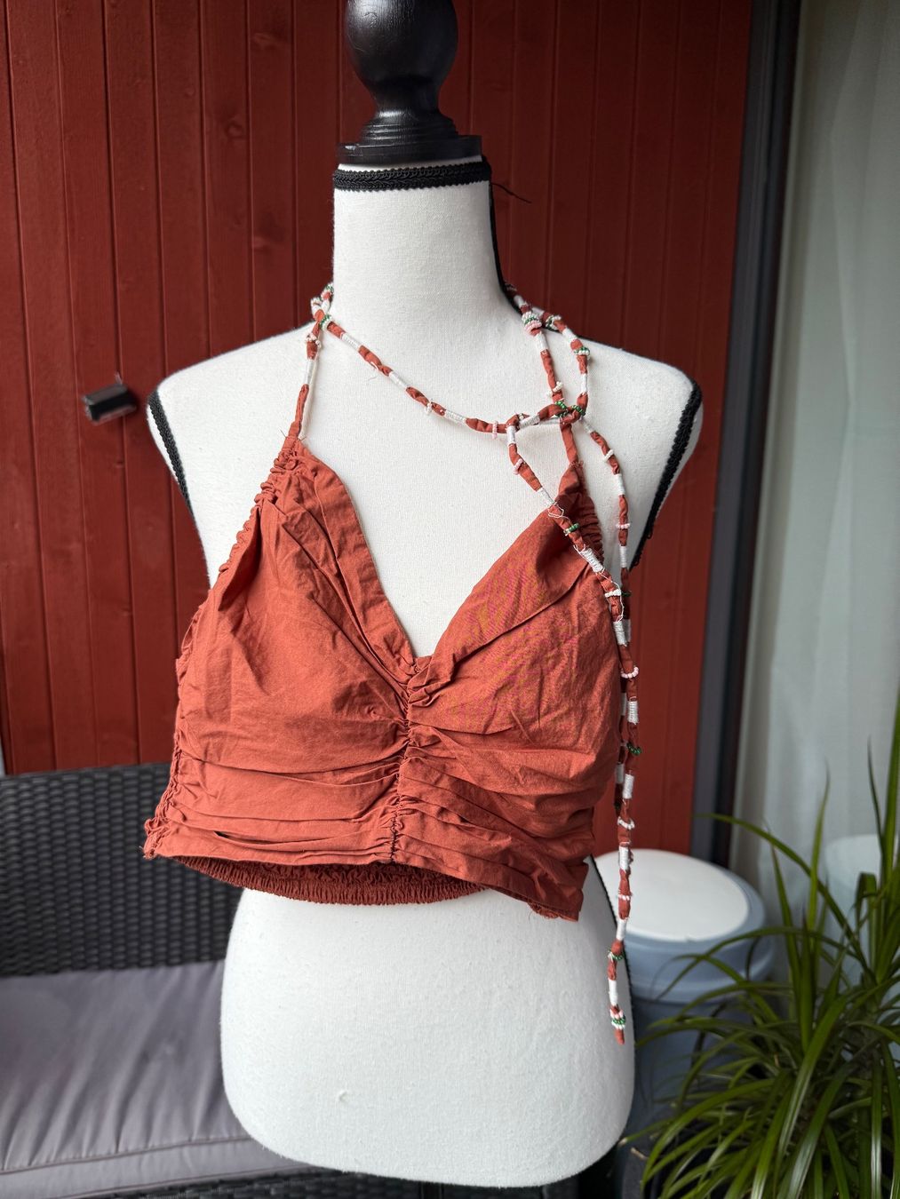 Zara Top: Zara Top, Orange, XS, mit Perlen – Usato da Riehen venduto da edu_92w7 1