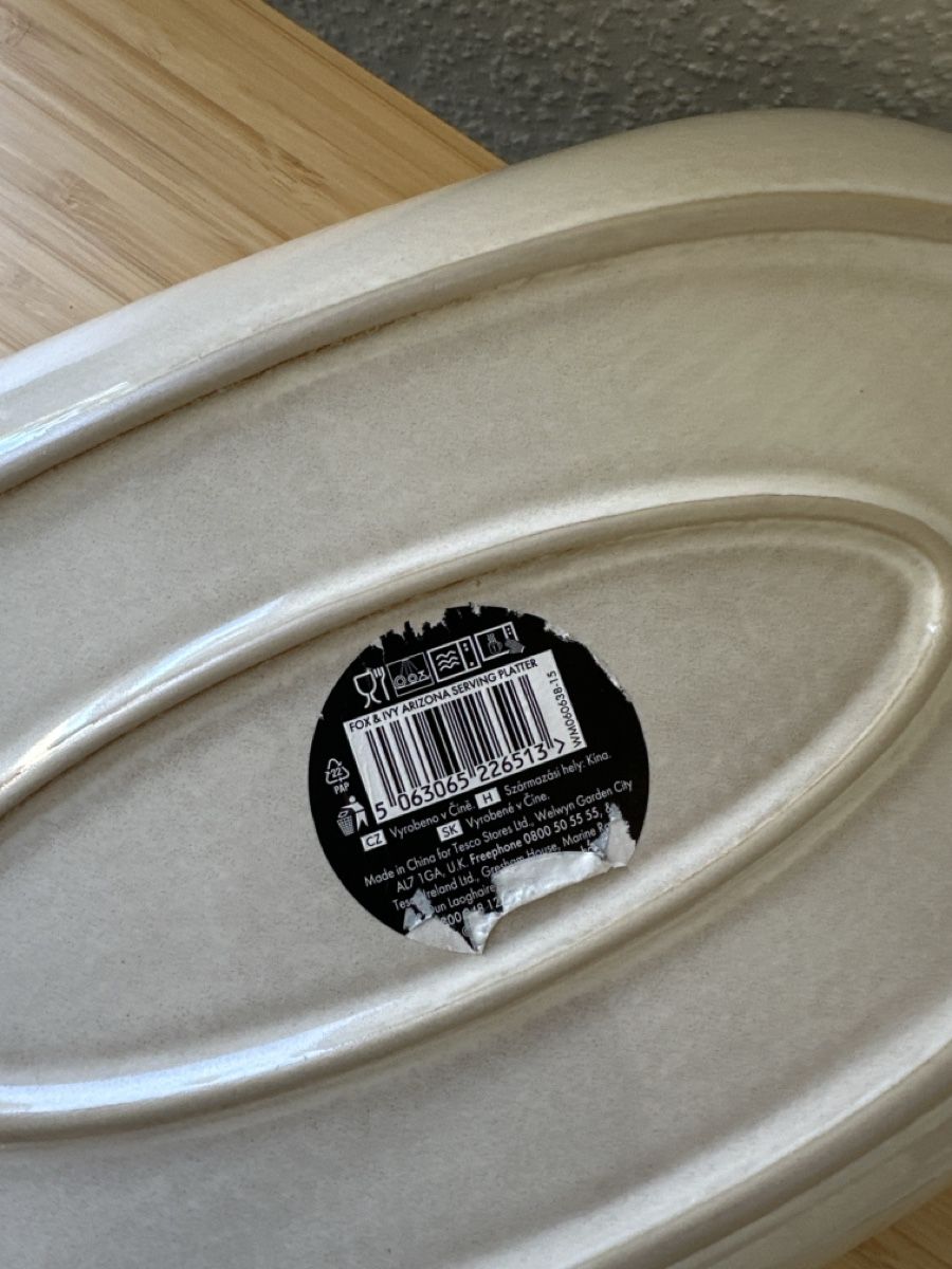Piatti di portata: Oval serving platter, stylish beige stoneware, perfect for s – Usato da Zürich venduto da car_68nt 1