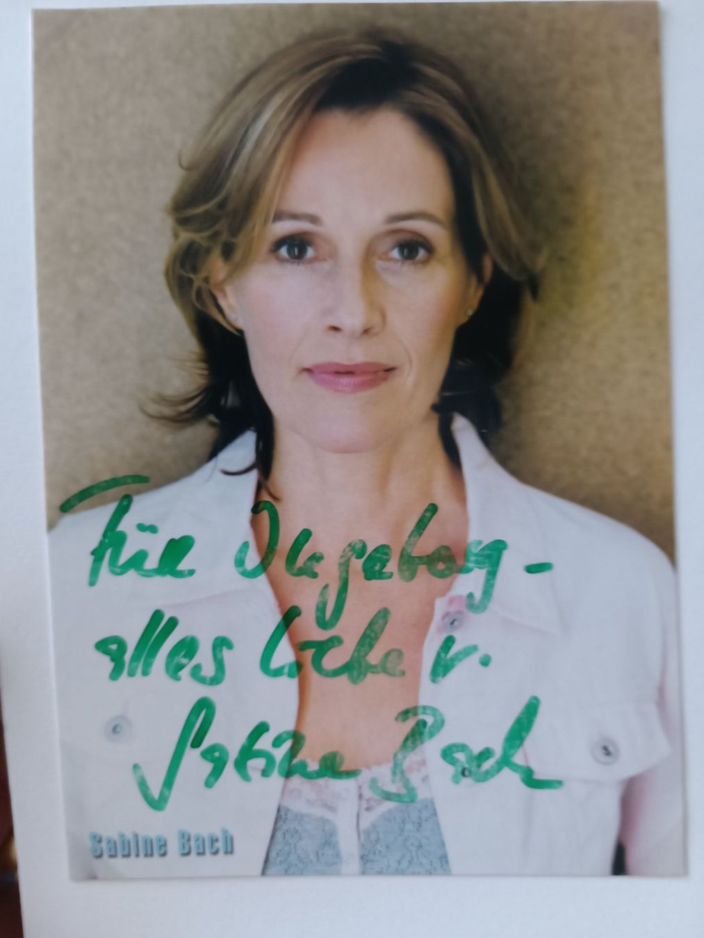 Autographes: Sabine Bach - handsigniert – D'occasion à Menziken par Autogramme