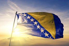 Bosnien Herzegowina Fahne