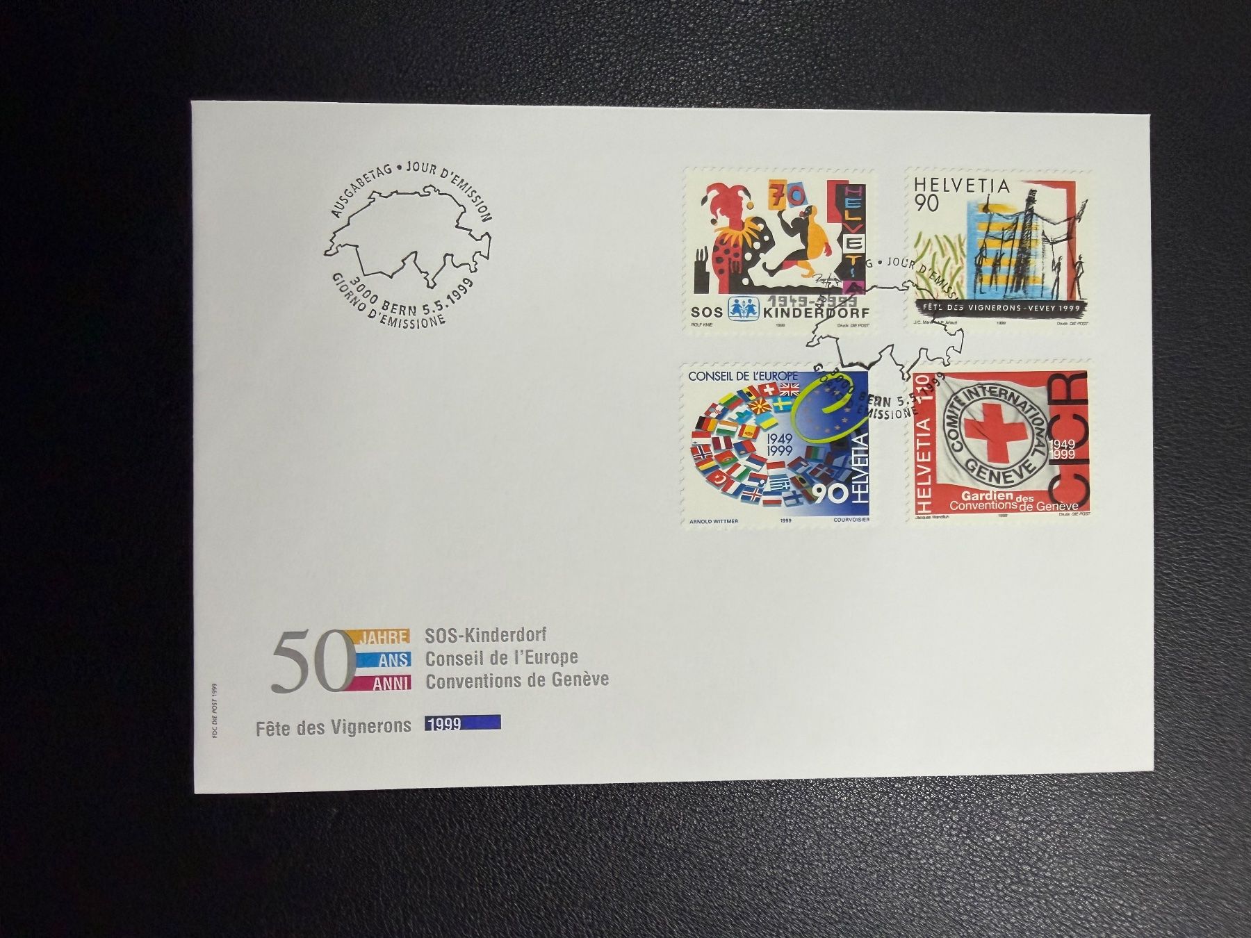 Tutti i francobolli: CH Sondermarken 1999 FDC – Usato da oberrüti venduto da jeanmei