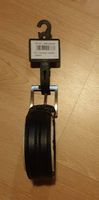 Leder / Bondite Leder Gurt / Gürtel 125 cm schwarz - neu