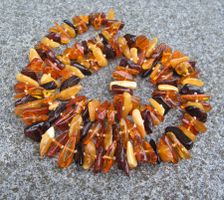 ♥ MIDI KETTE / Baltischer Bernstein / UNISEX / MULTICOLOR ♥