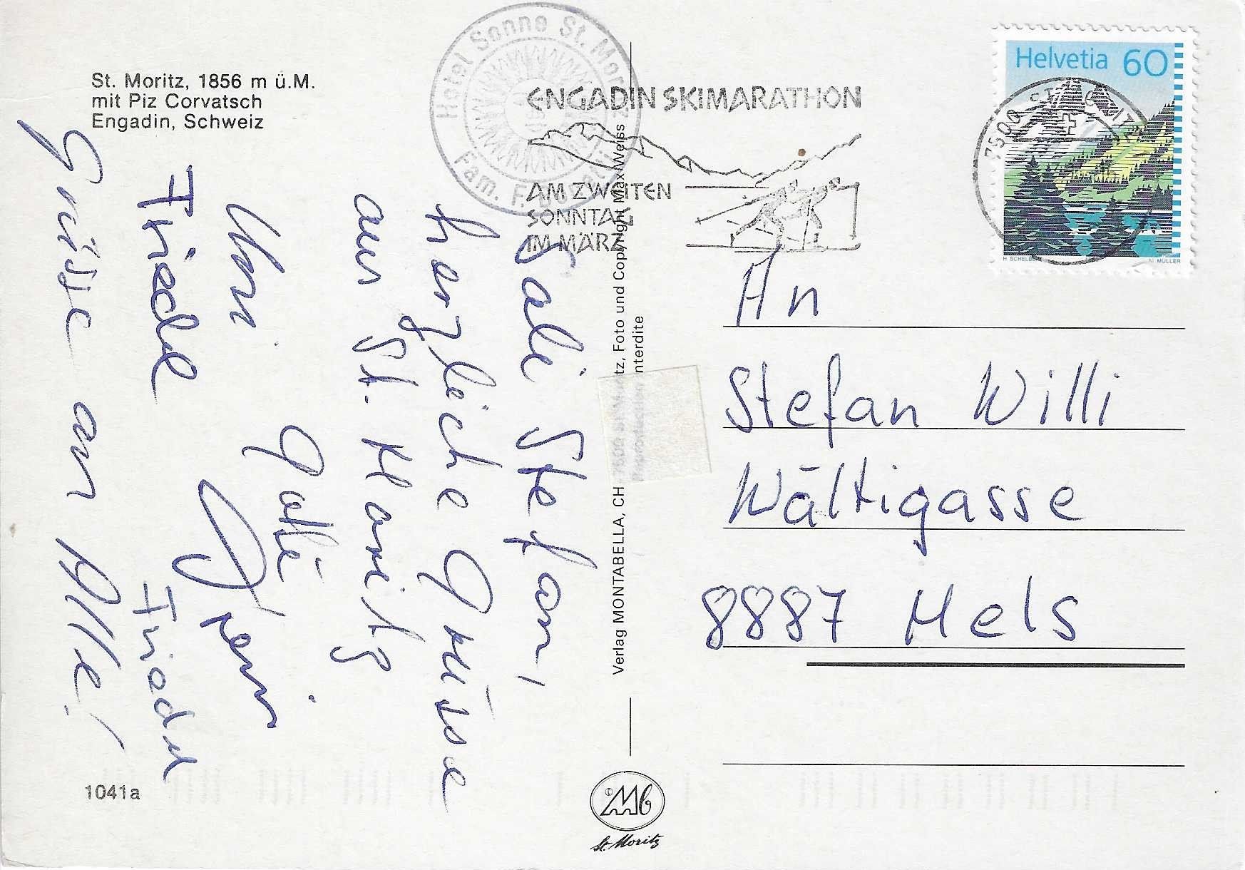 Cartoline postali: St.Moritz GR – Usato da Rothrist venduto da Stranglehold 1