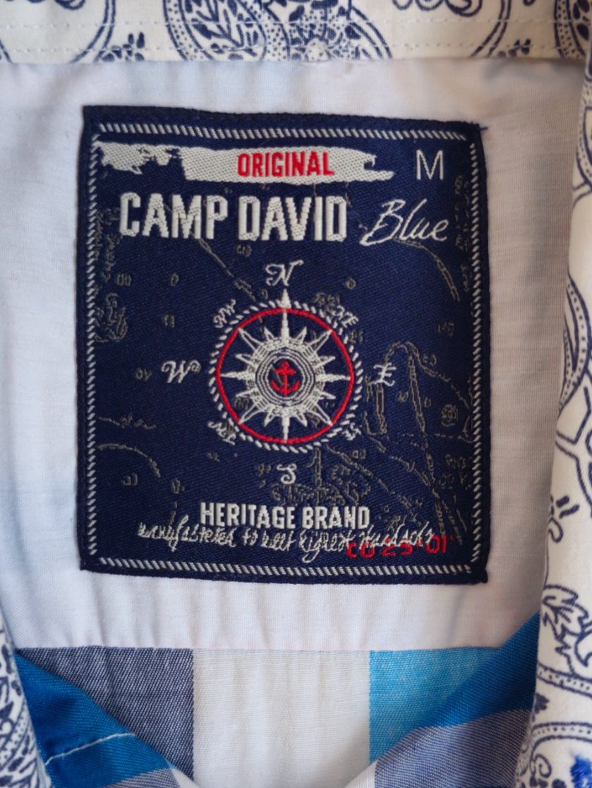 Camp David Camicie: Camp David Hemd, Grösse M, Blau Kariert, Sommerlich – Usato da Niederglatt ZH venduto da 04iboT 2