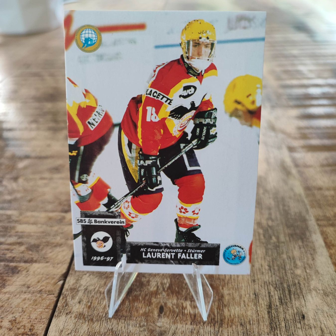 Carte collezionabili: Laurent Faller - HC GENEVE SERVETTE GENF - 1996/97 – Usato da Dübendorf venduto da kb86_MOVIE