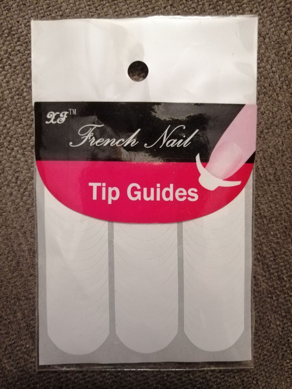 Unghie finte: French Nail Tip Guides – Nuovo e nell'imballaggio originale da Schötz venduto da pemali