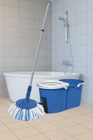 Wischmop 2 Kammer Filtersystem Mops Wischen Eimer 360°