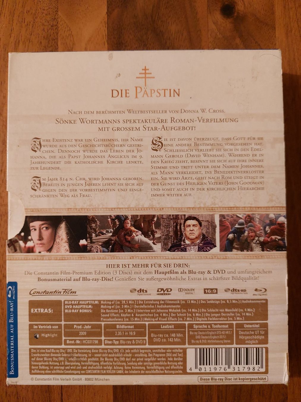 Alle DVDs: Blu Ray & DVD - Die Päpstin / Premium Edition – Gebraucht aus Rheinfelden von FilmAuktion 1