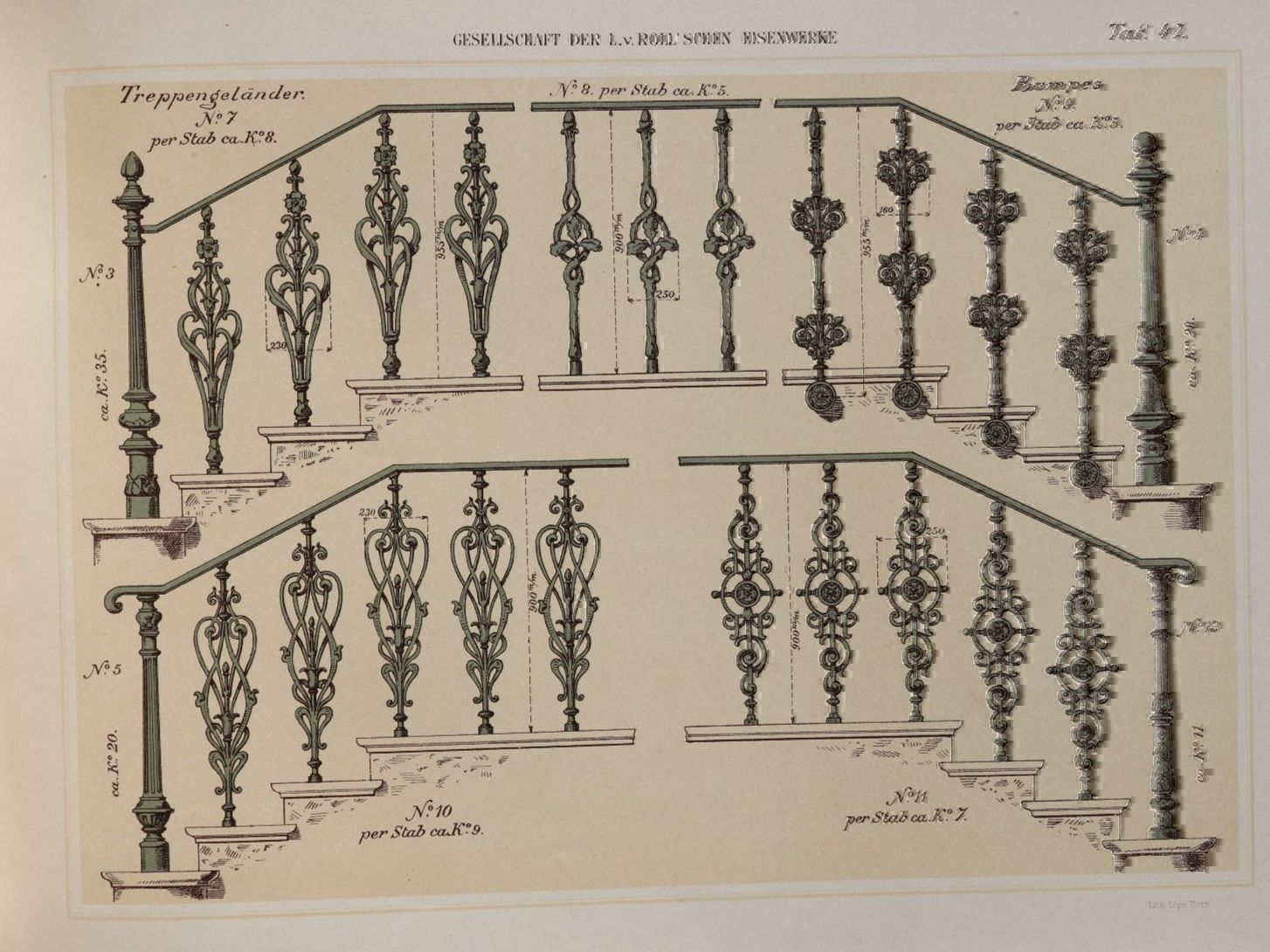 Bücher: ORNAMENT-GESELLSCHAFT VON ROLL,CLUS,1902 – Gebraucht aus Guensberg von Herzaktion 8