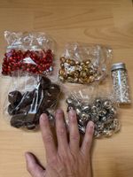 Weihnachtsdeko Glockchen Set Gold Silber Rot Grau sortiert