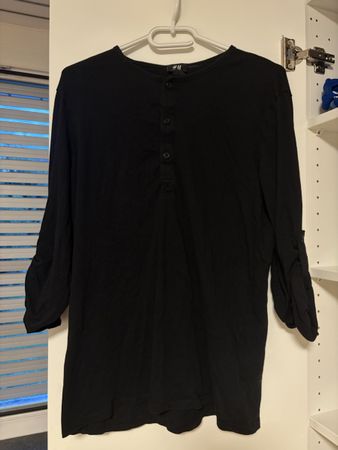 H&M Langarmshirt schwarz Grösse M