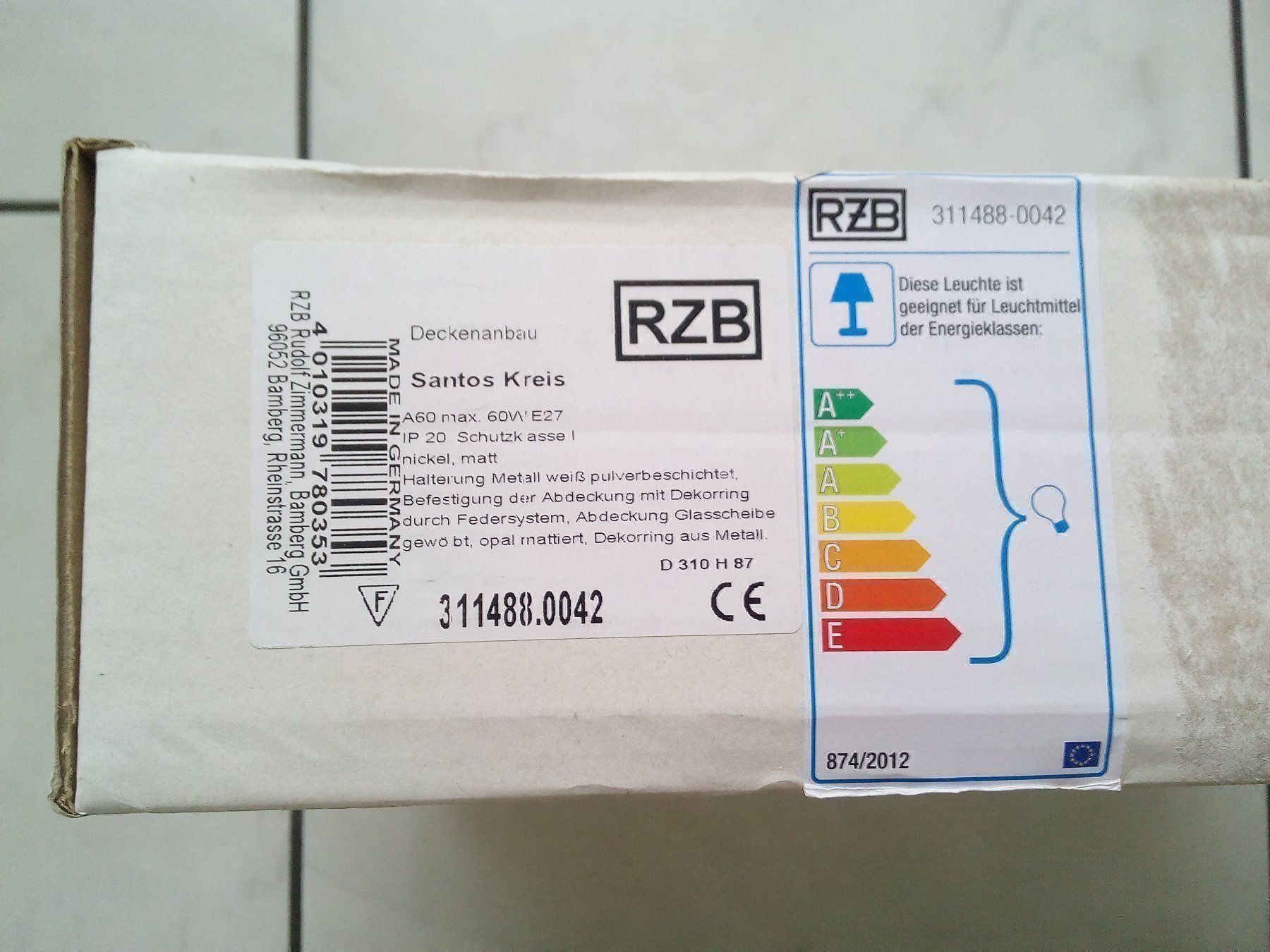 Lampadari & plafoniere: Deckenleuchte "Santos Kreis" – Nuovo e nell'imballaggio originale da Igis venduto da bigile