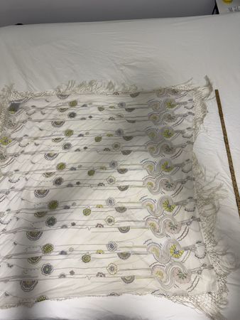 Designers remix cotton/silk scarf